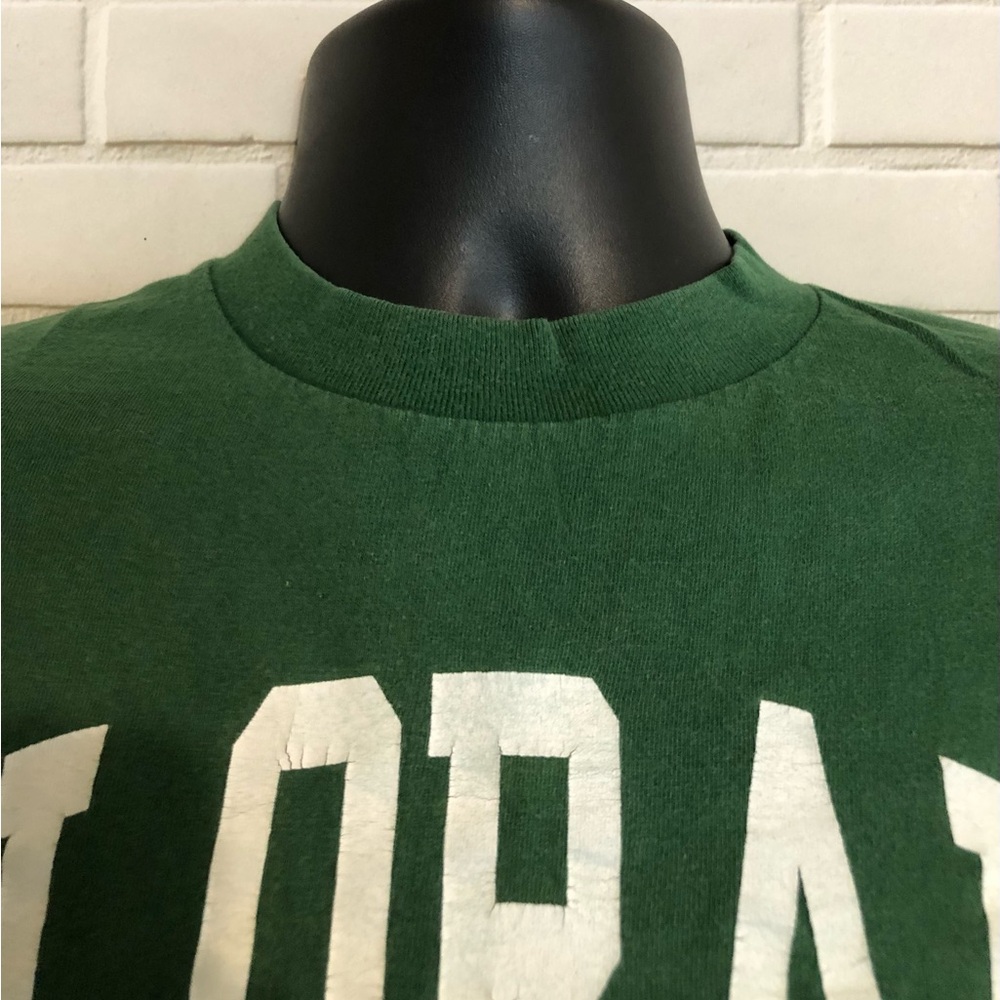 Vintage 90's Oneita Colorado Buffaloes Green Single Stitch Made in USA Shirt M - Picture 5 of 10